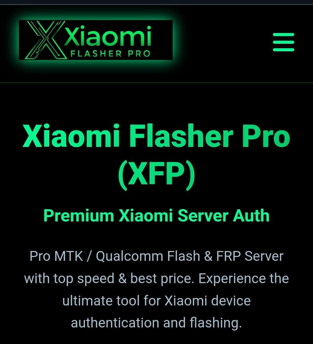 XIAOMI Flasher Pro (XFP) [ Flash Qcom V5-V6 / EFS Reset / FRP / FDL] Credits - User Existente
